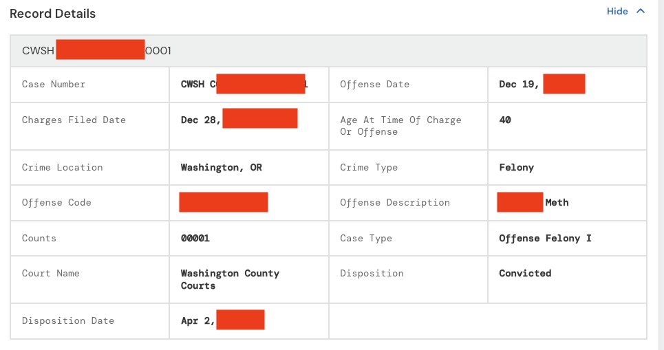 Sample TruthFinder background report